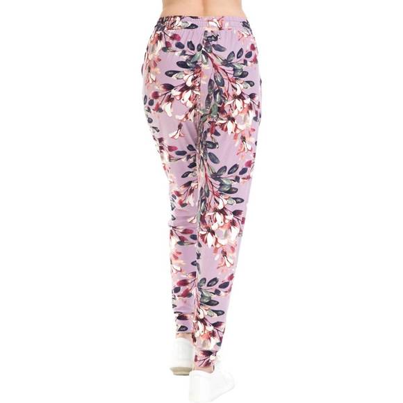 NEW LOVE IT floral jill jogger pants in purple - Picture 2 of 3